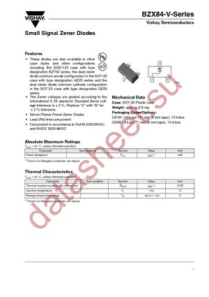 BZX84C5V1-V datasheet  